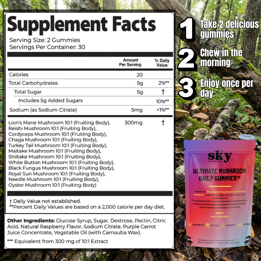 Ultimate Mushroom Daily Gummies